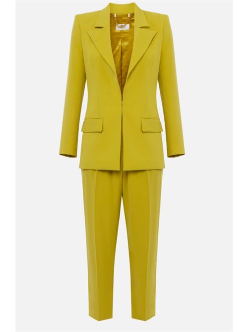 SUIT WITH LOGO DECORATION ELISABETTA FRANCHI | TP00351E2DC6 curry